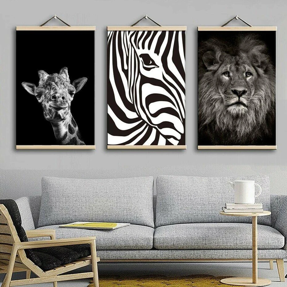 

Pine Wood Poster Hanger Natural Frame Hanger Frame Painting Photo Frame Canvas Magnetic Craft Frame Poster Hanging Scrolls