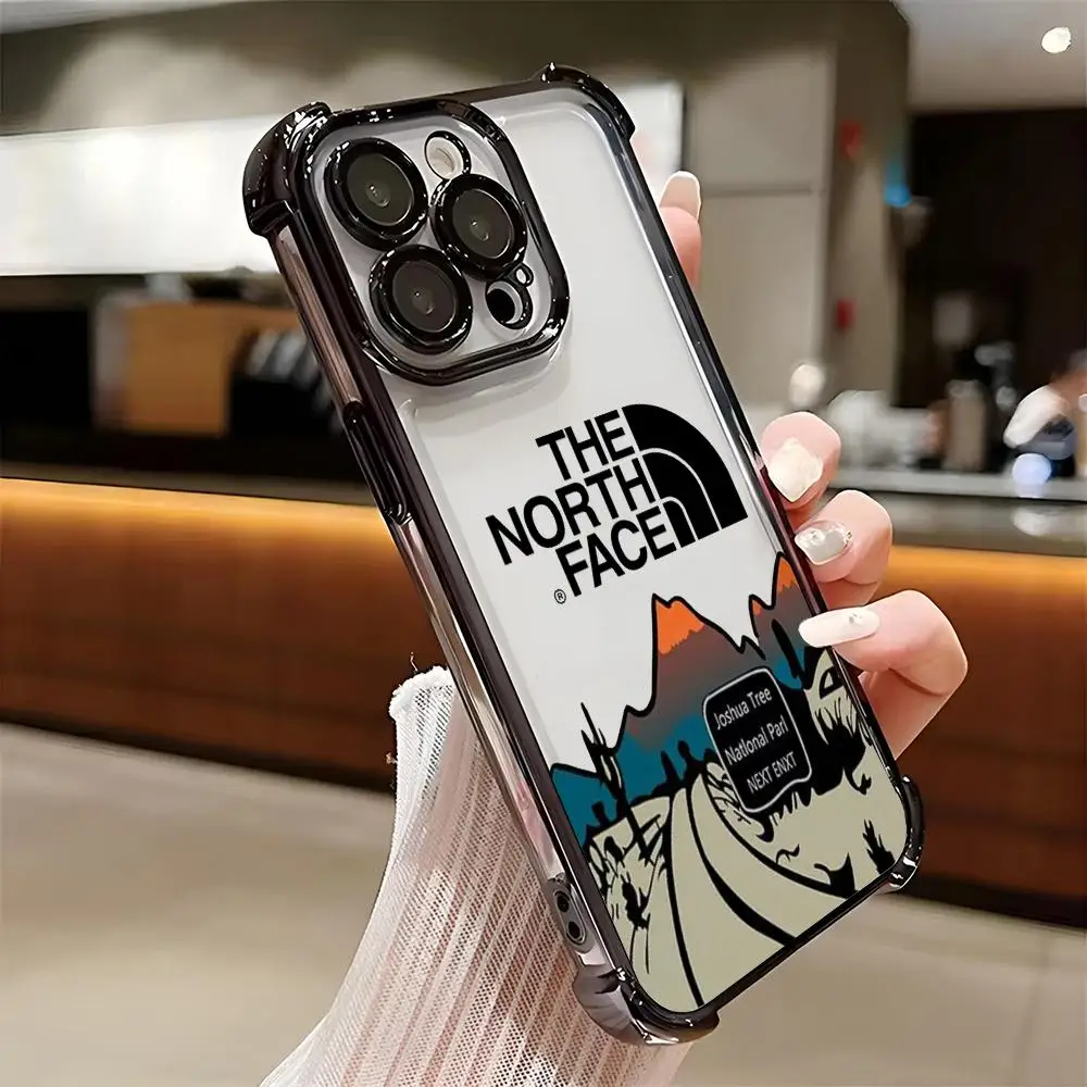 Фото Чехол для телефона T-The NorthS F-Faces с покрытием для iPhone 17 Pro Max, 16E, 15, 14 Plus, 13, 12, 11 Air, противоударный, с воздушной подушкой, мягкий чехол №1