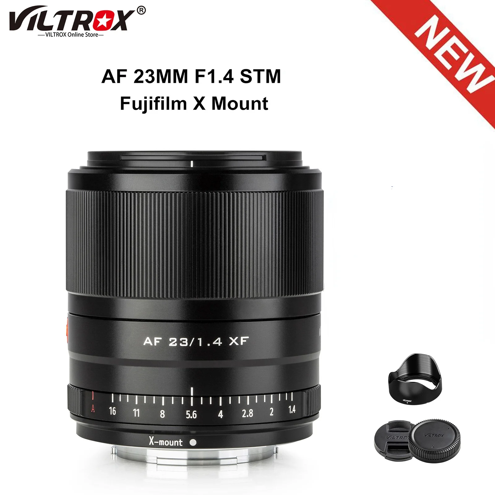 

VILTROX 23 мм f1.4 XF с автофокусом, Большая диафрагма, фотообъектив с автофокусом для fujifilm fuji X-Mount APS-C X20 X-H1 X-Pro2, объектив камеры