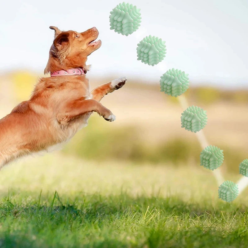 

Dog IQ Treat Ball Toys Rubber Dog Ball Interactive Food Dispensing Puppy Dog Bite Toy Training Sport Puzzle Toys Pet Supplies