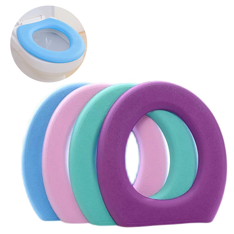 

Waterpoof Soft Toilet Seat Cover Bathroom Washable Closestool Mat Pad O-shape