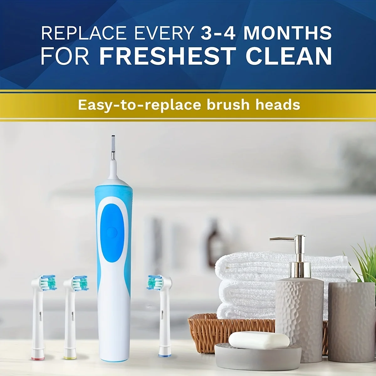 Совместим с насадкой для электрической зубной щетки Oral B p2/4000/3757/d12/3766