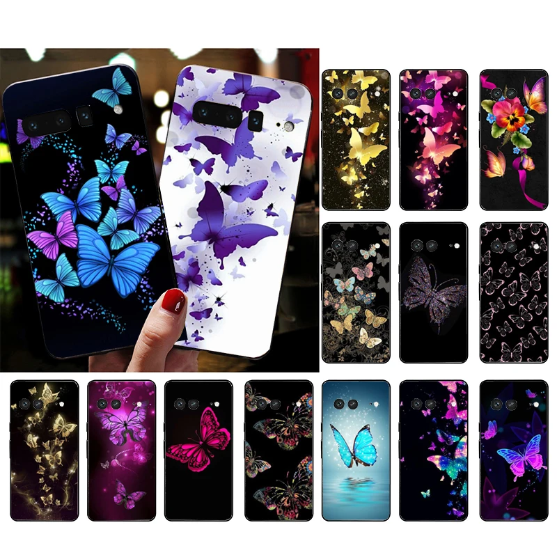 

Phone Case for Google Pixel 7 Pro 7 6A 6 Pro 5A 4A 3A Pixel 4 XL Pixel 5 6 4 3 XL 3A XL 2 XL Beautiful butterfly flower Funda