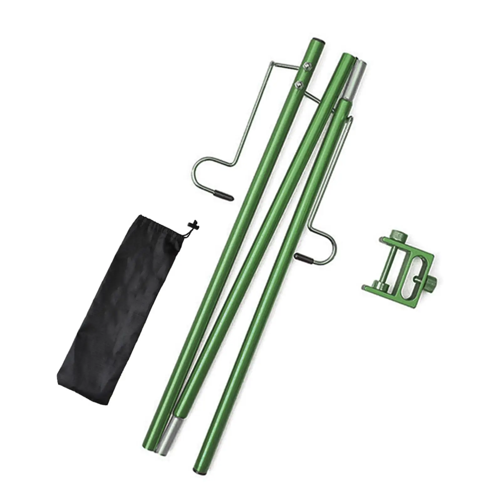 

Camping Lantern Stand Collapsible Aluminum Lamp Stand Hook Lightweight Light Hanging Pole for Outdoor Activities Fishing BBQ