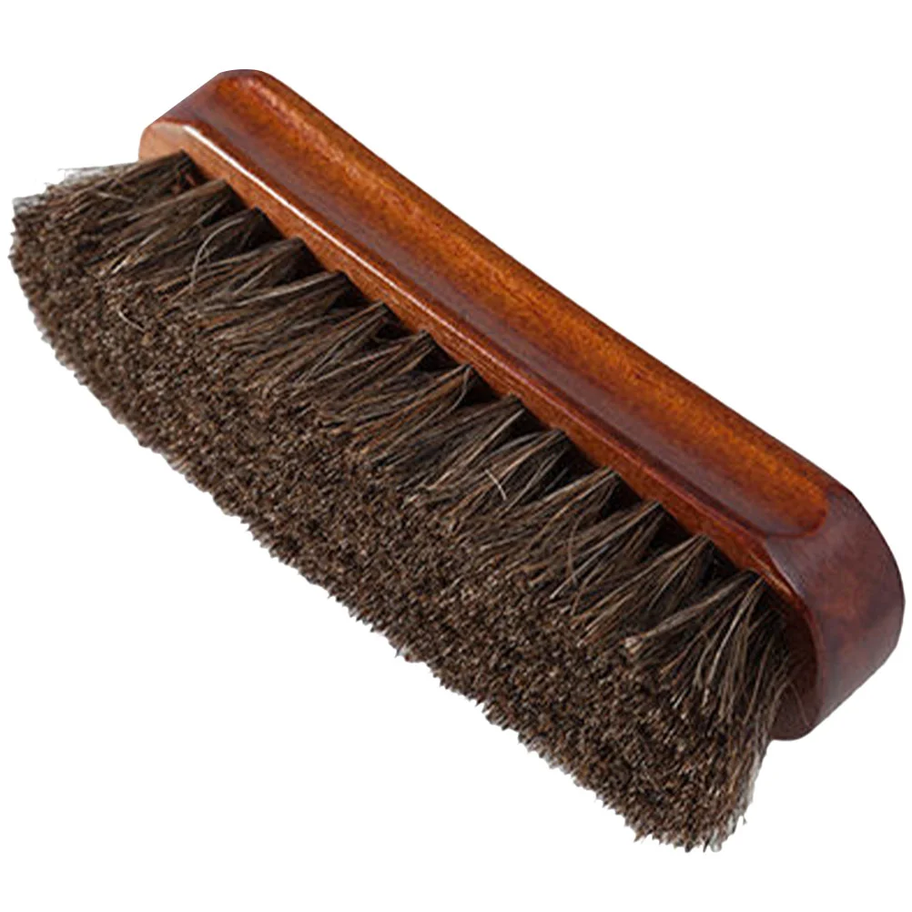 

Brush Hair Horse Shoe Brushes Shoes Horsehair Laundry Cleaning Boot Cleaner Polish Handle Polishing Shine Clothes Care Handheld