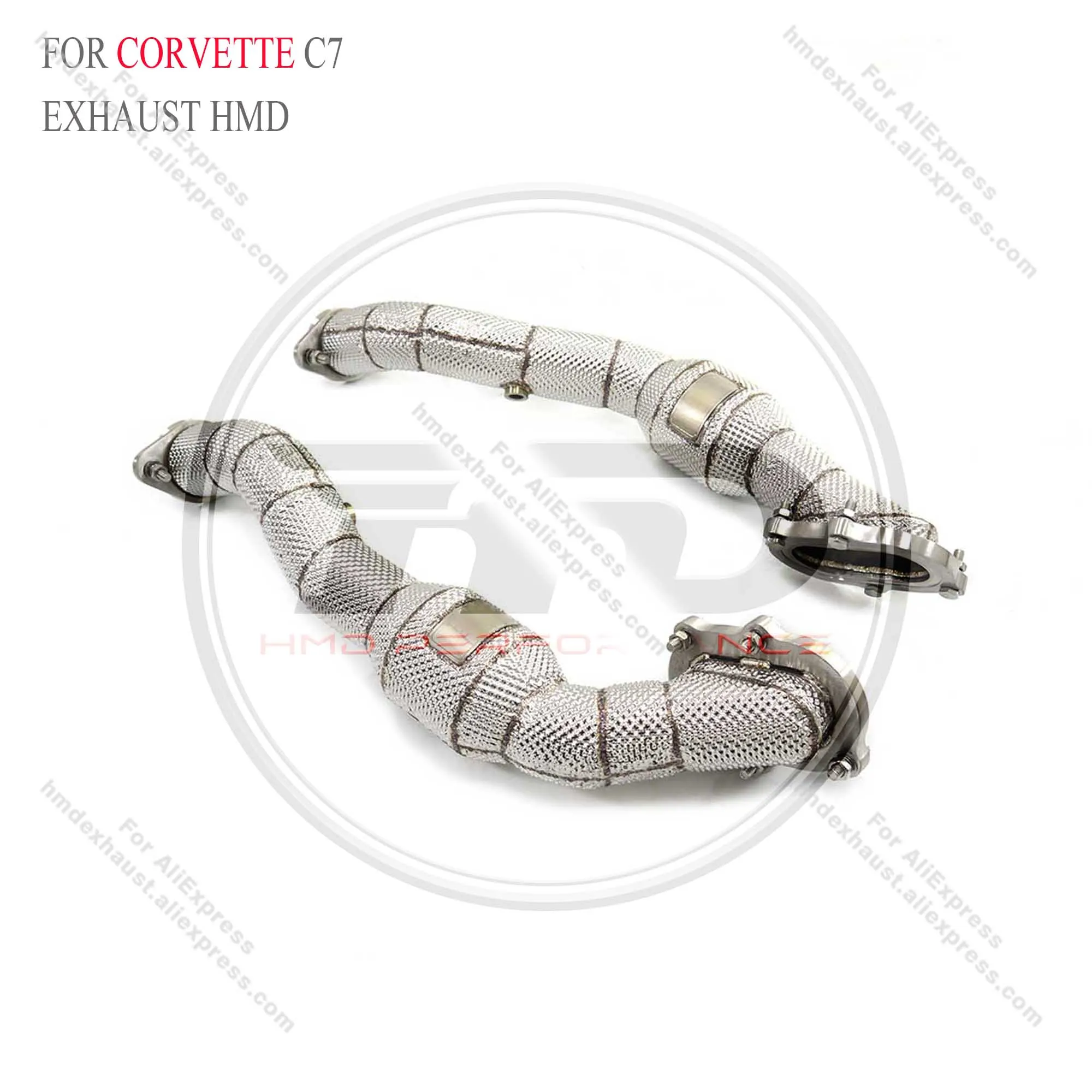 HMD выхлопная труба для Chevrolet Corvette C7 с тепловой защитой