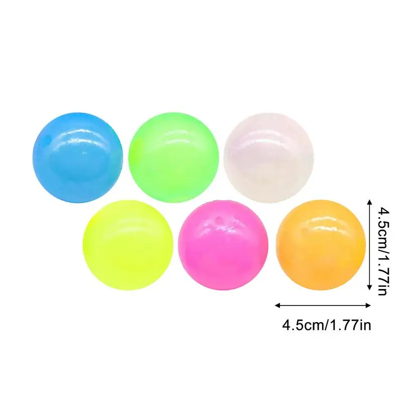 Освещение Липкие настенные шары Игрушки 6X Светящиеся в темноте потолочные