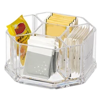 tea box coffee tea bag tea storage holder organizer set cover 5 compartment cabinets tea coffee sugar acrylic container