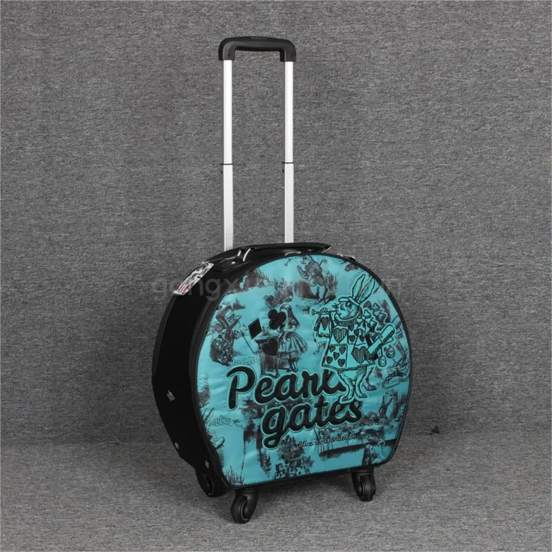 New golf trolley clothing bag women's outdoor travel bag multi-functional two-wheeled clothes bag for outdoor travel↑