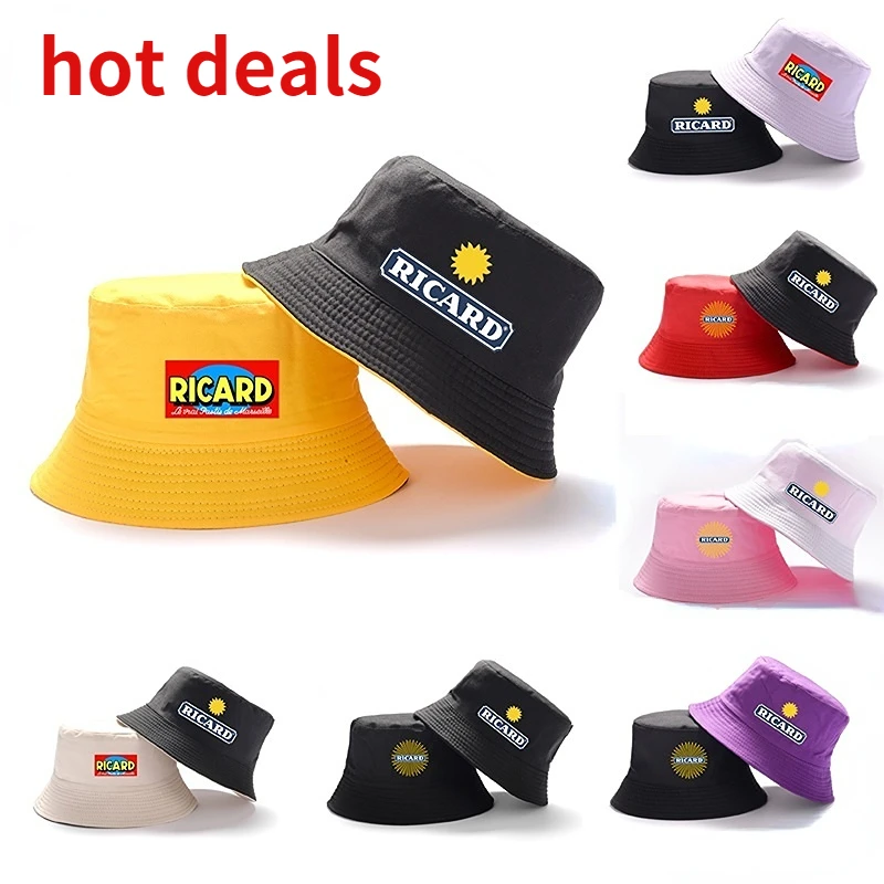 Панама в стиле Рикарда для мужчин и женщин Модная хлопковая Двусторонняя шапка