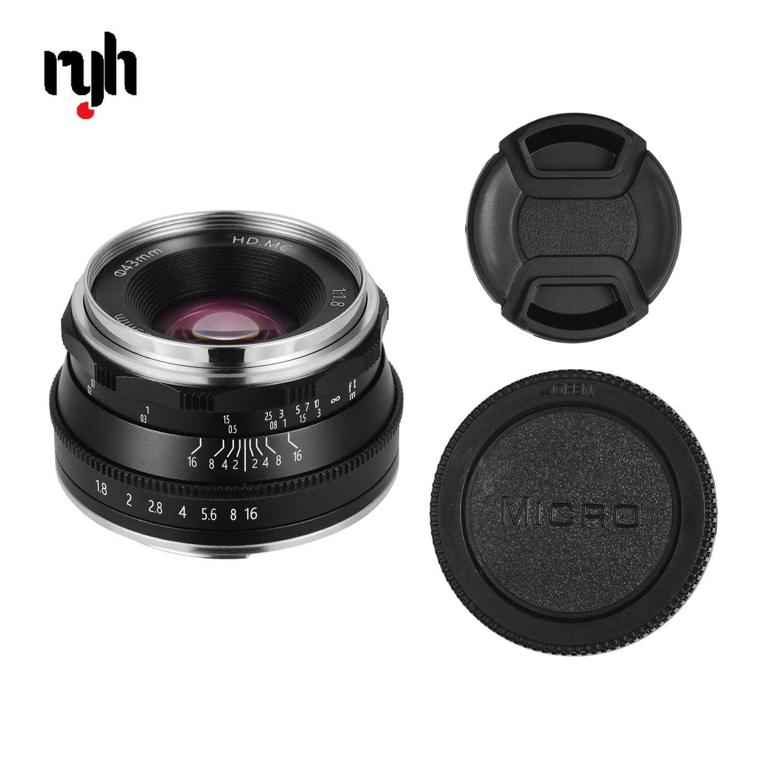 25 мм F1.8 Prime объектив с ручной фокусировкой MF для Olympus MFT M4/3 Mount epm1 epm2 E-PL123456789 E-M1 E-M5 Mark