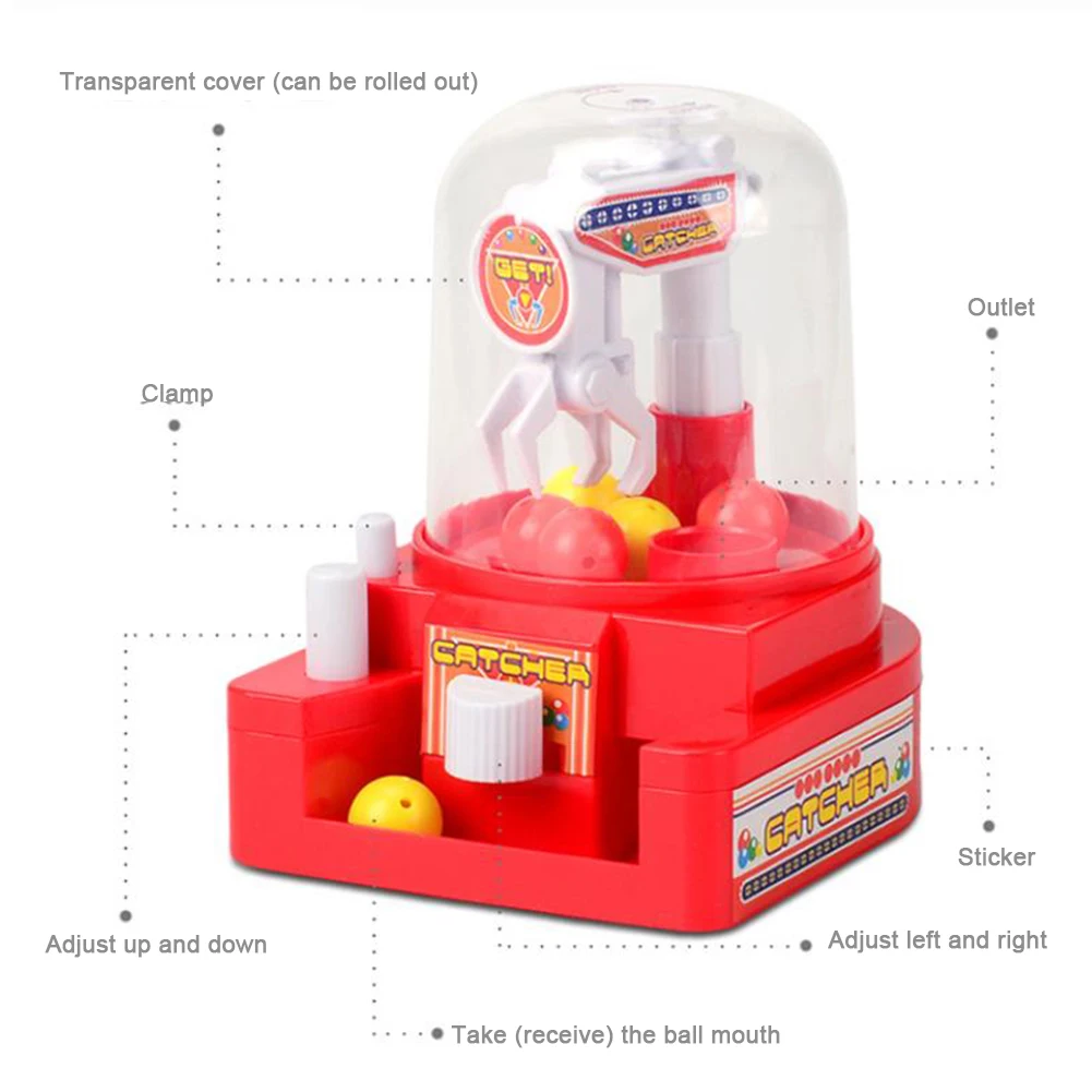 Детский мини-захват Ловец шаров игрушка ручная аркадная машина коготь веселая
