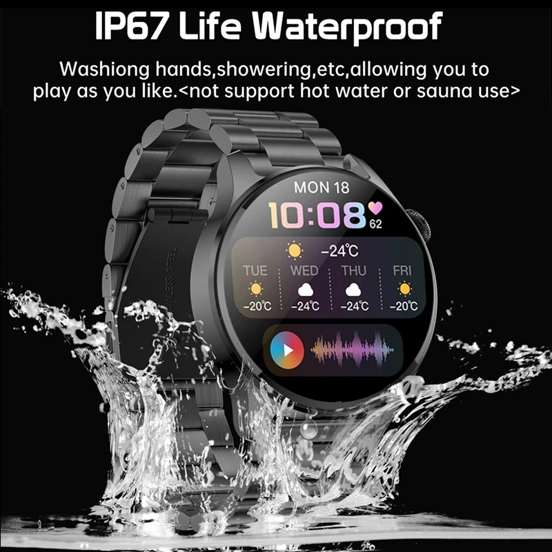 Cena 2022 Nowy Dla HUAWEI Inteligentny Zegarek Mężczyźni Wodoodporny Sport Fitness Tracker Wyświetlacz Pogody Połączenie Bluetooth Smartwatch Dla Androida IOS