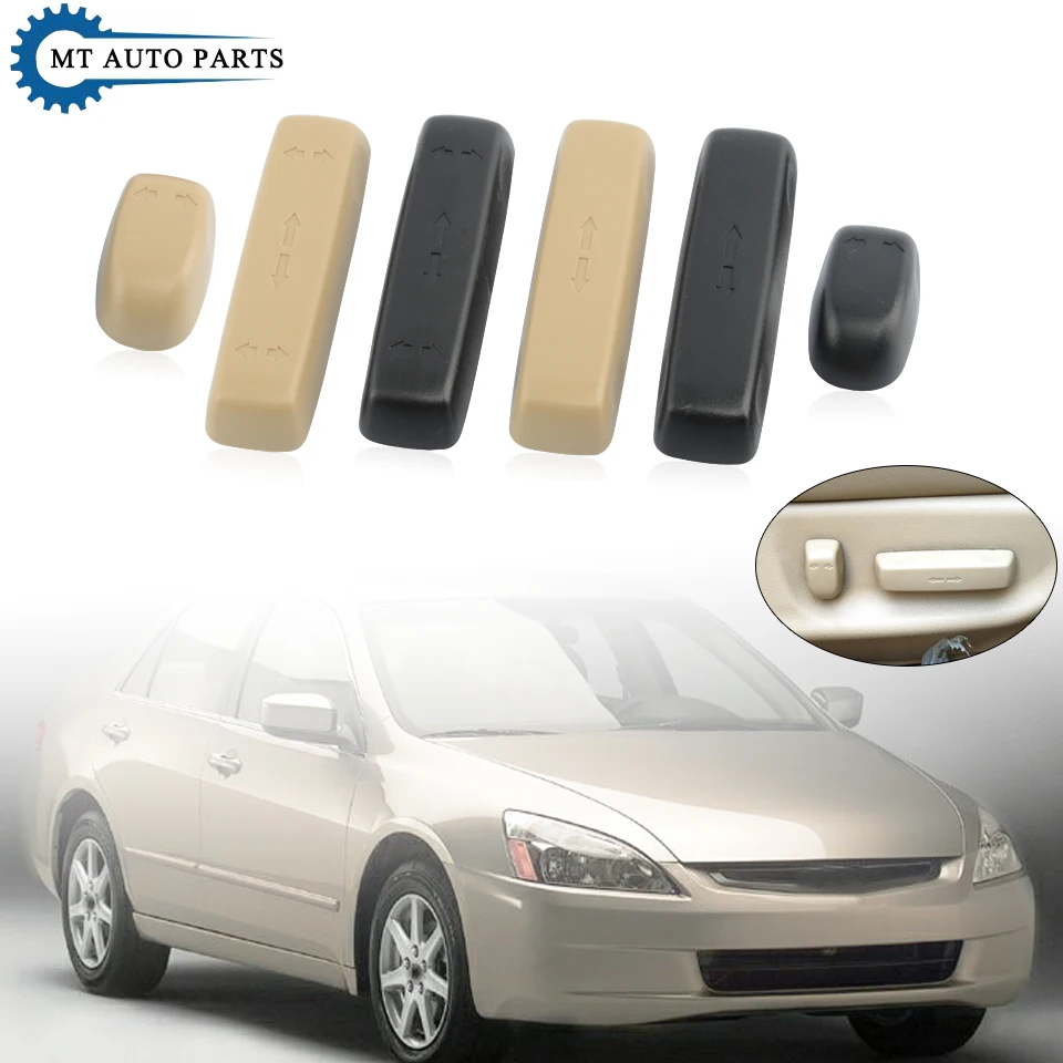 Ручка регулировки питания для сиденья автомобиля, mодним нажатием, черного цвета, правого и левого цветов, для Honda CR-V, цивинистов, Одиссей, Acra, CDX, RDX