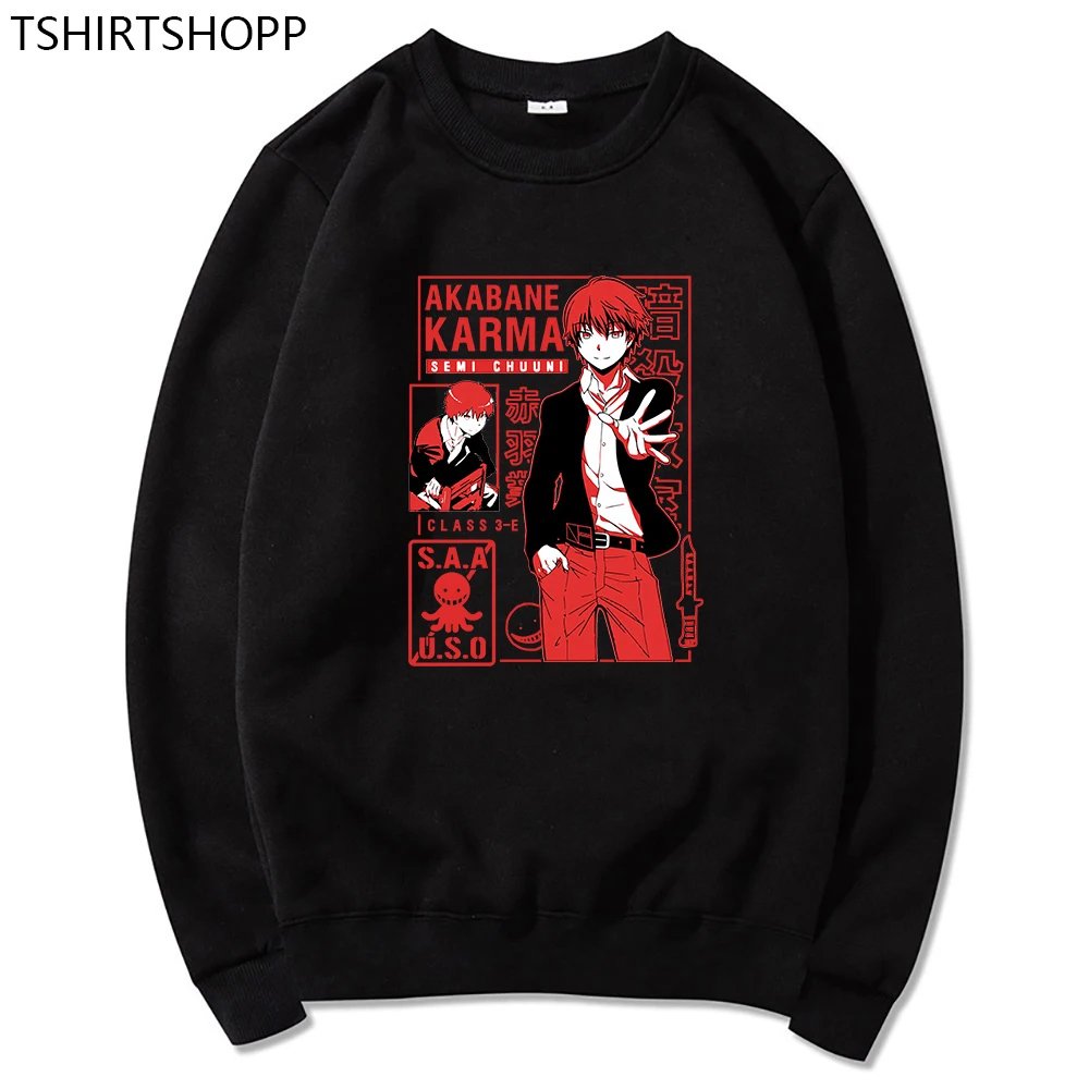 

Anime Assassination Classroom Hoodies Women Manga Cool Karma Akabane Sweatshirts Vintage Graphic Hoodie Harajuku Unisex Sudadera