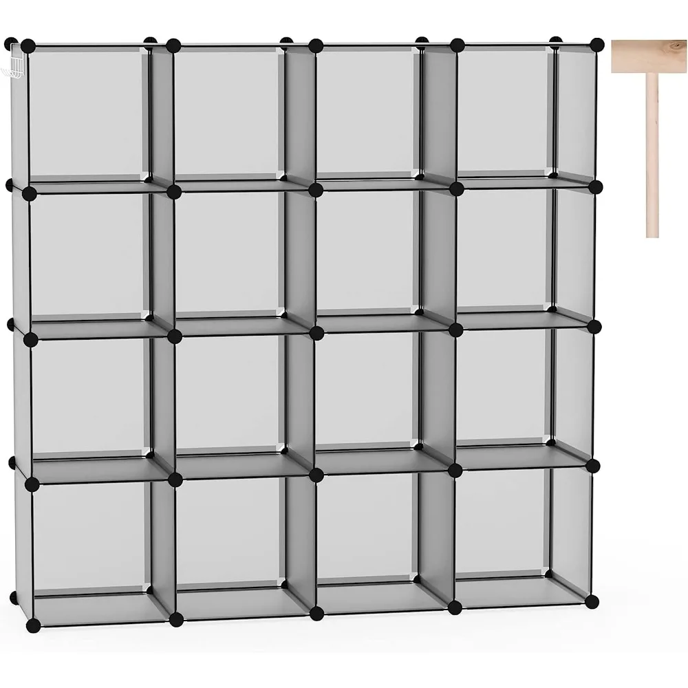 

C&AHOME Cube Storage Organizer, Shelves Units, Closet Cabinet, DIY Plastic Modular Book Shelf, Ideal Storage Organization
