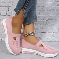 2022 fashion women sneakers slip on platform sneakers breathable mesh sneakers plus size ladies vulcanize shoes zapatillas mujer