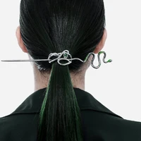 chinese hairpin niche design sense diamond encrusted snake shaped hairpin womens temperament personality hair accessories