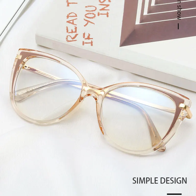 Женская оправа для очков с блокировкой синего света модельерский бренд UV400