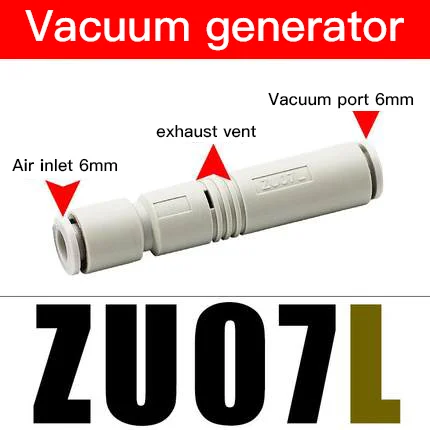 

SMC патрон прямого типа ZU05S ZU07S ZU05L ZU07L пневматический трубчатый вакуумный генератор