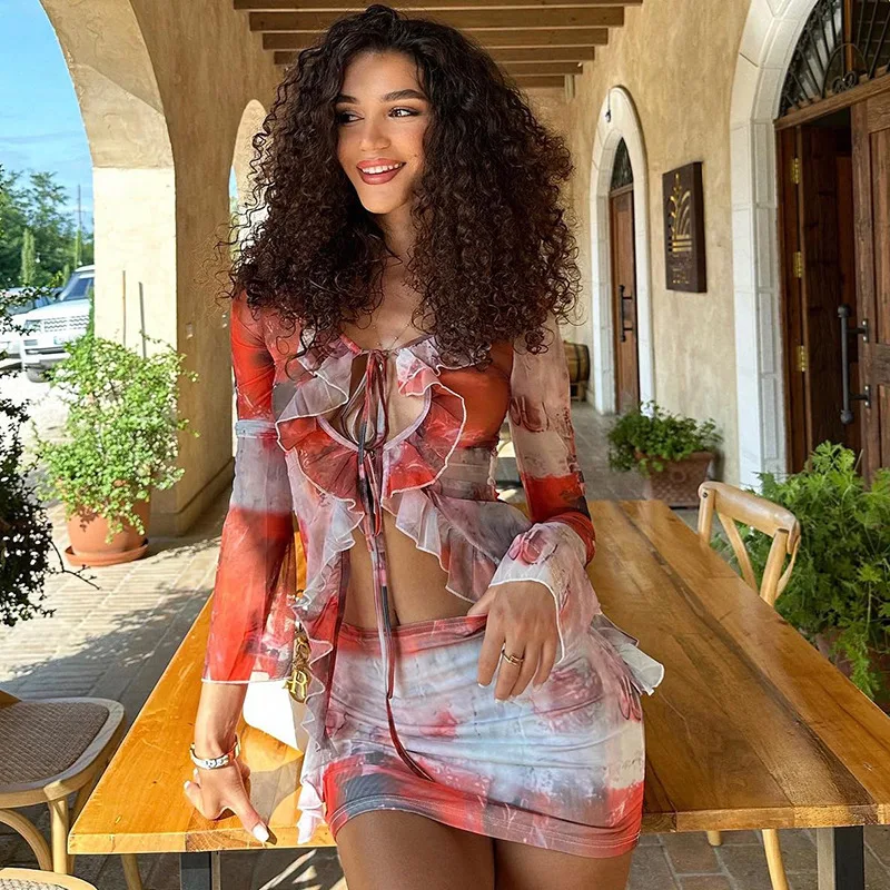 

Женская накидка, пляжные купальные костюмы, женский купальник парео 2023, одежда для ванны, сетчатый сексуальный кружевной лоскутный топ с запахом