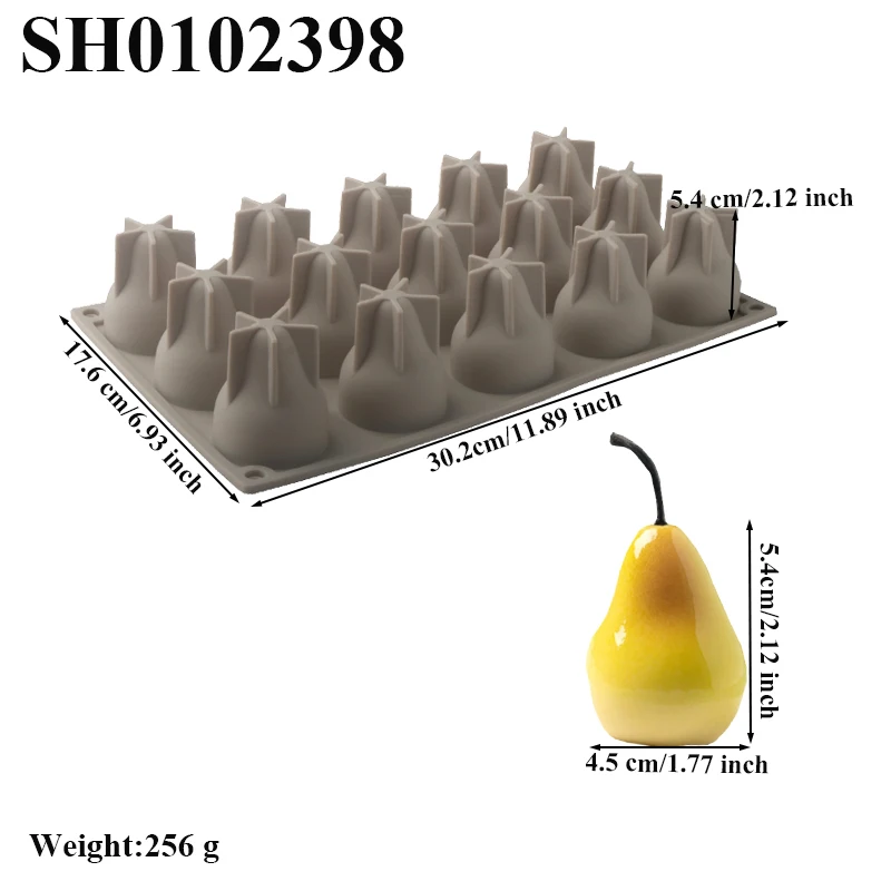 

Силиконовая форма для мусса в форме груши