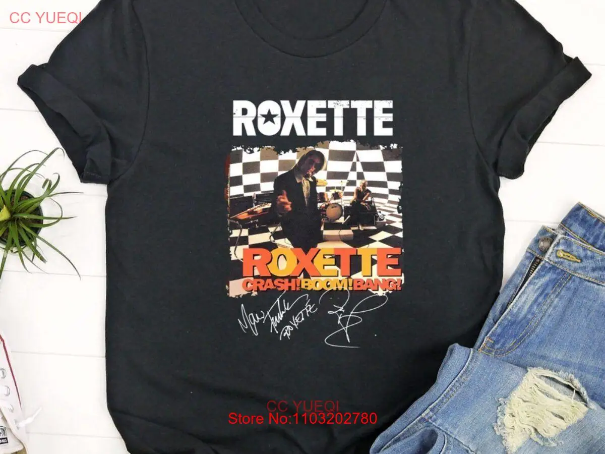 РУБАШКА УНИСЕКС Roxette Shock Boom Bang черная все размеры NH058