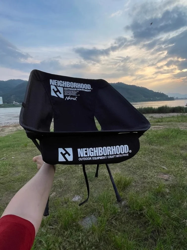 NBHD moon стул черный стиль для кемпинга дома и улицы рыбалки складной хранения