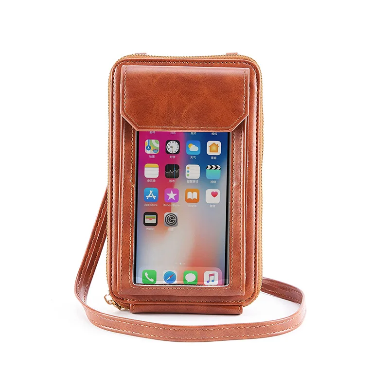 

New Touch Screen Mobile Phone Bag Woman Crossbody Cute Small Bag with Mobile Phone Stylish Multi-function Key Coin Purse