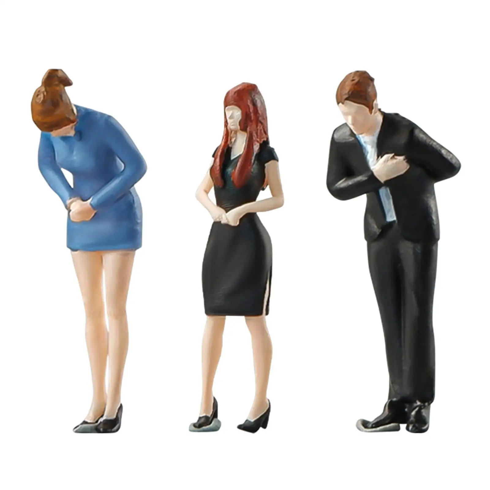 

Miniature 1/64 Scale Tiny People for Diorama Scenery Desktop Ornament