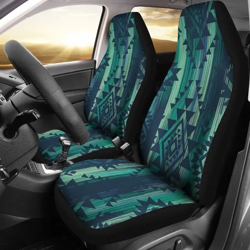 

Green Boho Color Streaks Car Seat Covers Pair, 2 Front Seat Covers, Car Seat Covers, Seat Cover for Car, Car Seat Protector, boh