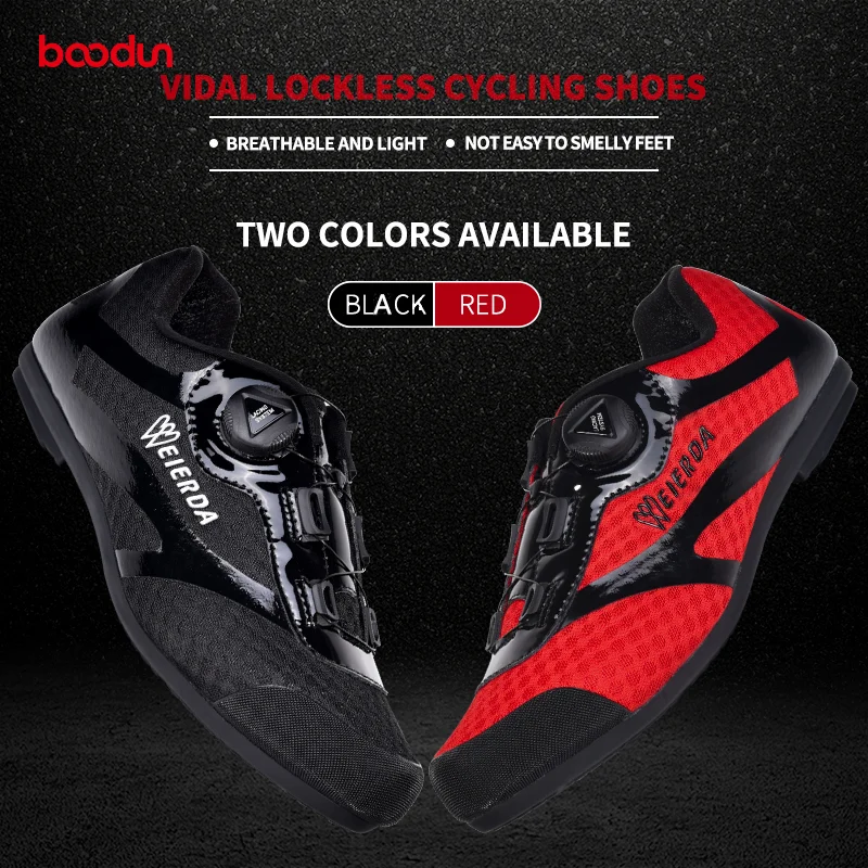 

Boodun New Bicycle Riding Shoes Without Lock Rubber Bottom Riding Shoes Breathable Non-slip Casual Sports Shoes No Lock