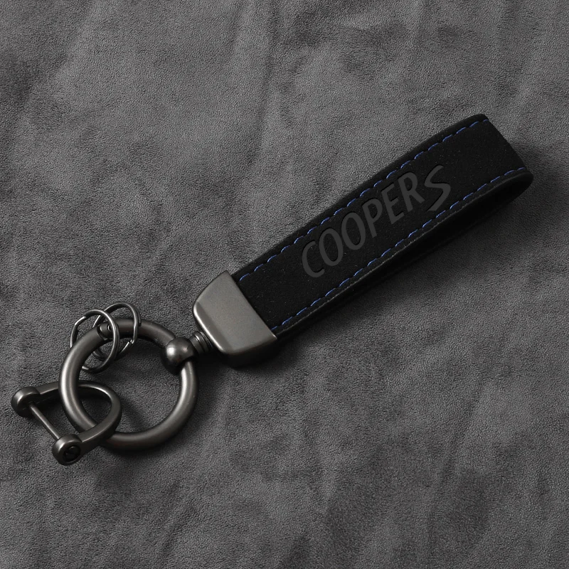 

Fashion Suede Keychain With Horseshoe Buckle Fine Gift Key Ring For Mini Coopers R56 R50 R51 R52 R53 R55 R57 R58 r59 R60