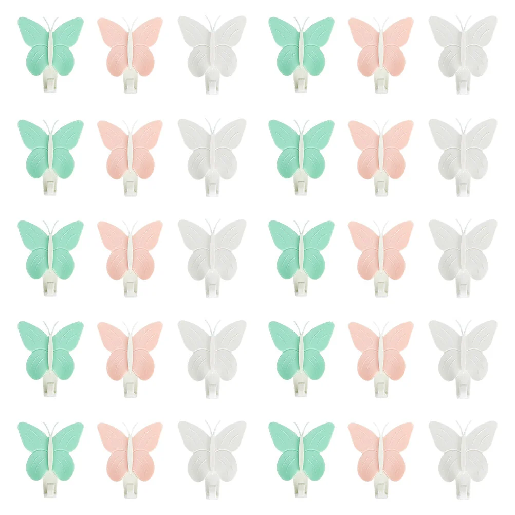 

30 Pcs Plastic Clothes Hanger Wall Hanging Hook Children's Room Hooks Sticky Adhesive