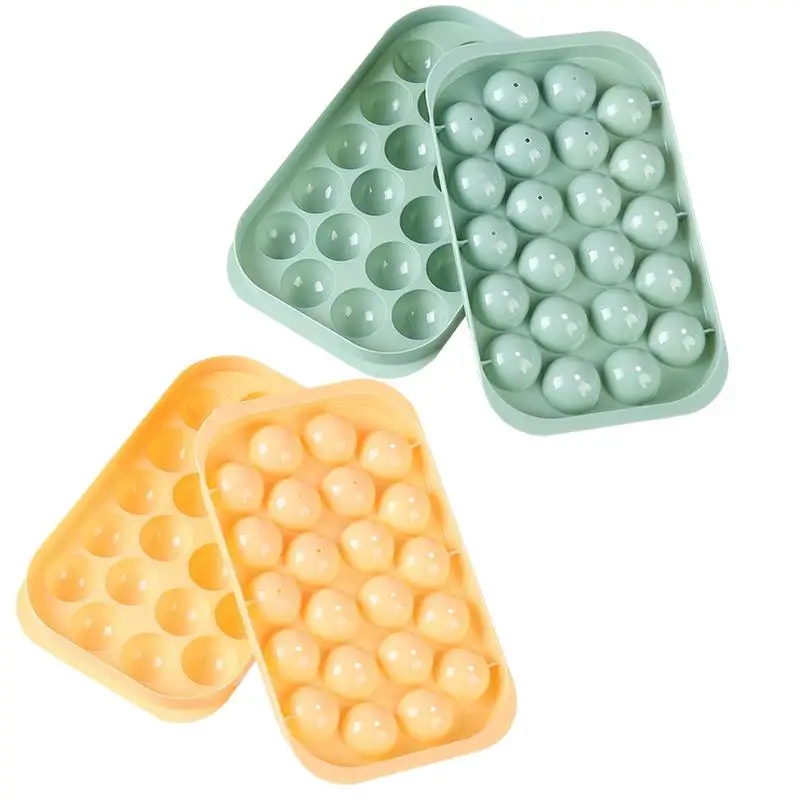 

Ice Ball Mold Hockey Frozen Mini Ball Maker Mold Round Ice Cube Mold With Lid Ice Tray Box Whiskey Cocktail Kitchen Tools