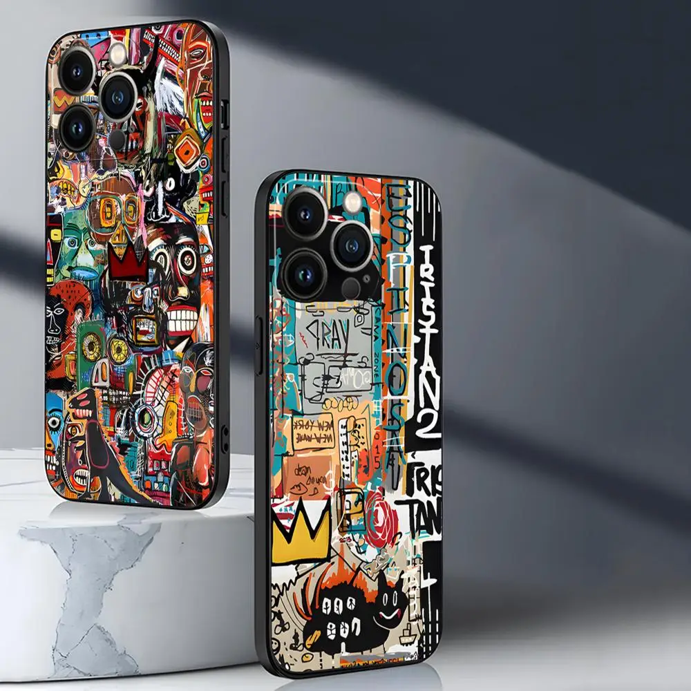 Чехол для телефона Jean M-Michels Art Iphone 15 11 16 Pro Max 12 Mini 13 14 Xr Xs 6 6s 8 7 Plus силиконовый мягкий