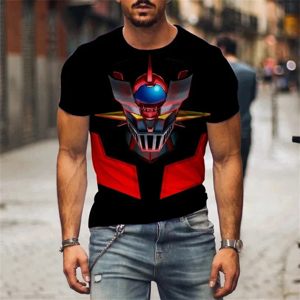 Новая футболка Mazinger Z с аниме-роботом и 3D принтом для мужчин женщин футболки
