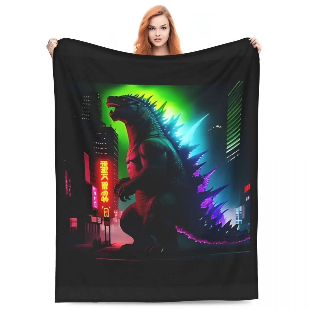 Одеяло Godzillaed Minus One дорожное фланелевое одеяло для дивана кресла супер теплый