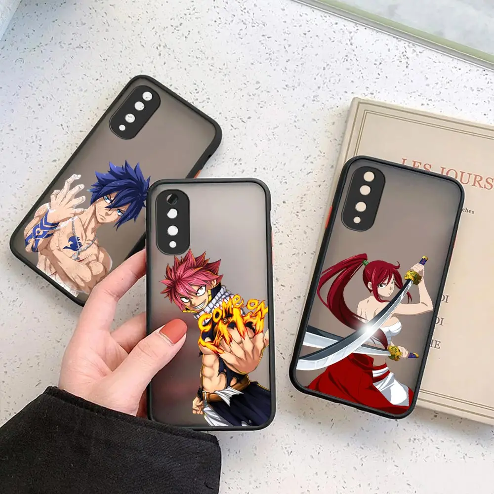 

Japan Anime Fairy Tail Matte Clear Case for HONOR 70 50 30S 30 20 8X 9A 9X PLAY 4T X7 X8 X9 X10 V40 5G Silicone Case Coque Cover