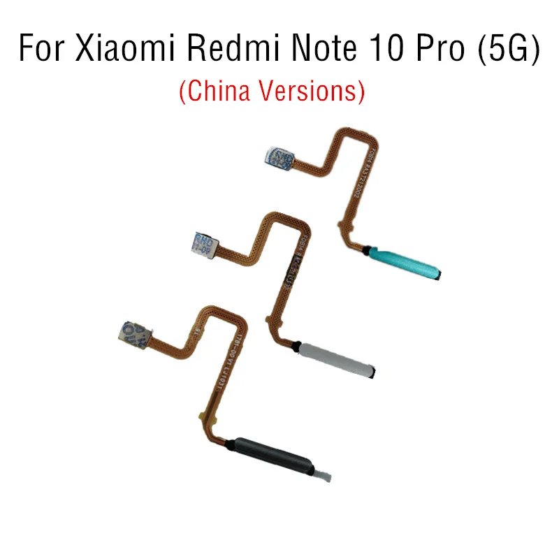 

Fingerprint Sensor Home Button Flex Cable For Xiaomi Redmi Note 10 Pro 5G China version Touch Sensor Scanner Repair Parts