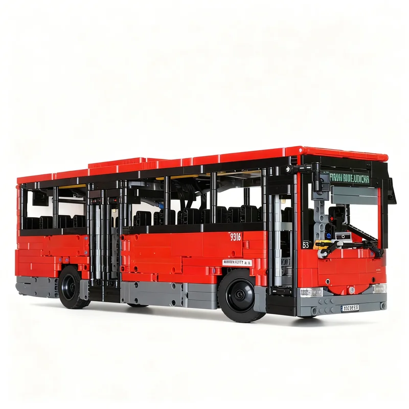 Фото 2178 деталей MOC Irisbus Crossway 12M: Модель регионального автобуса, конструктор, игрушка, рождественский подарок, идея для подарка на день рождения, сделай сам №2