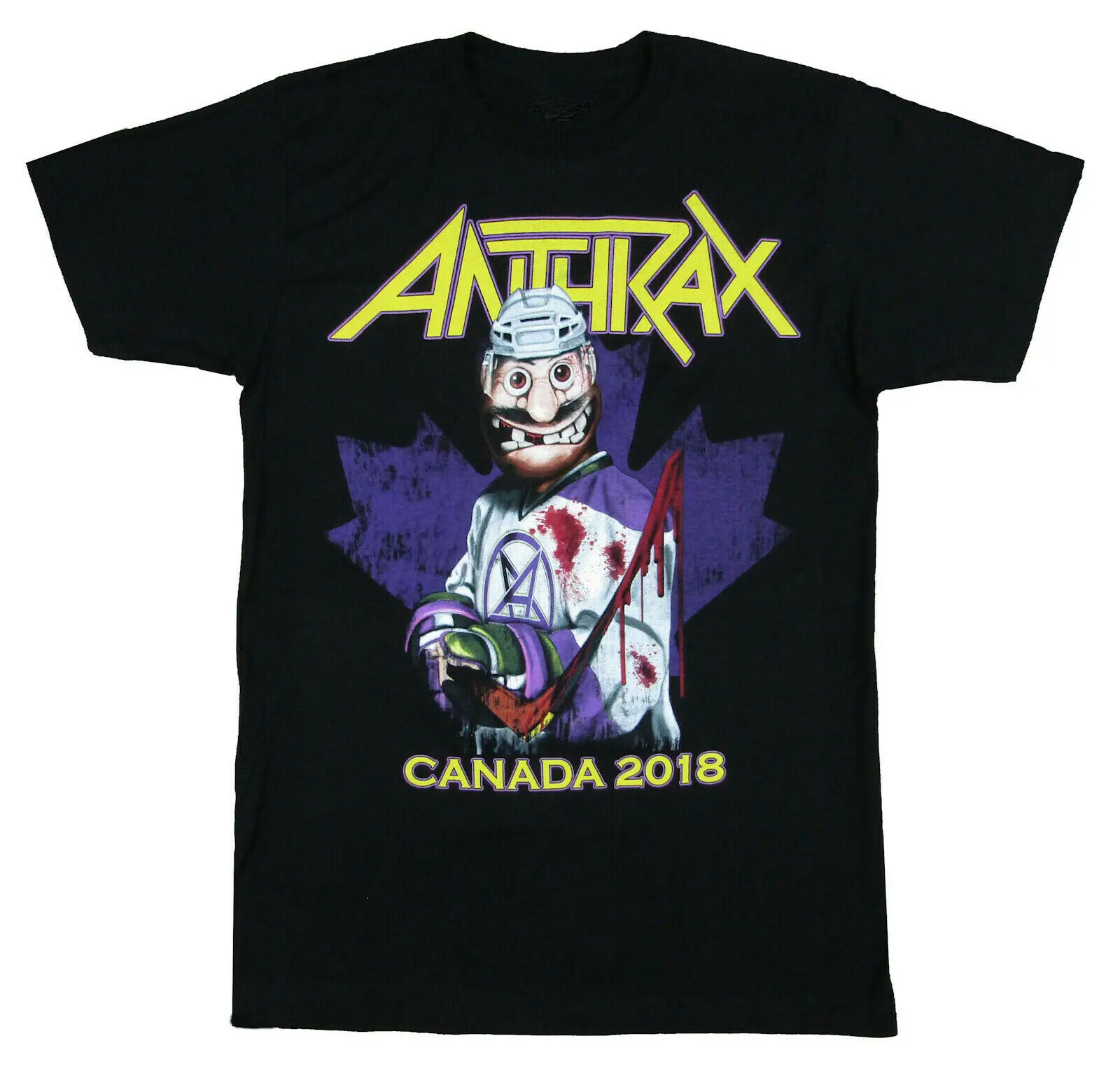 

Vintage Anthrax Canada 2018 Heavy Cotton T-Shirt Tee Shirts