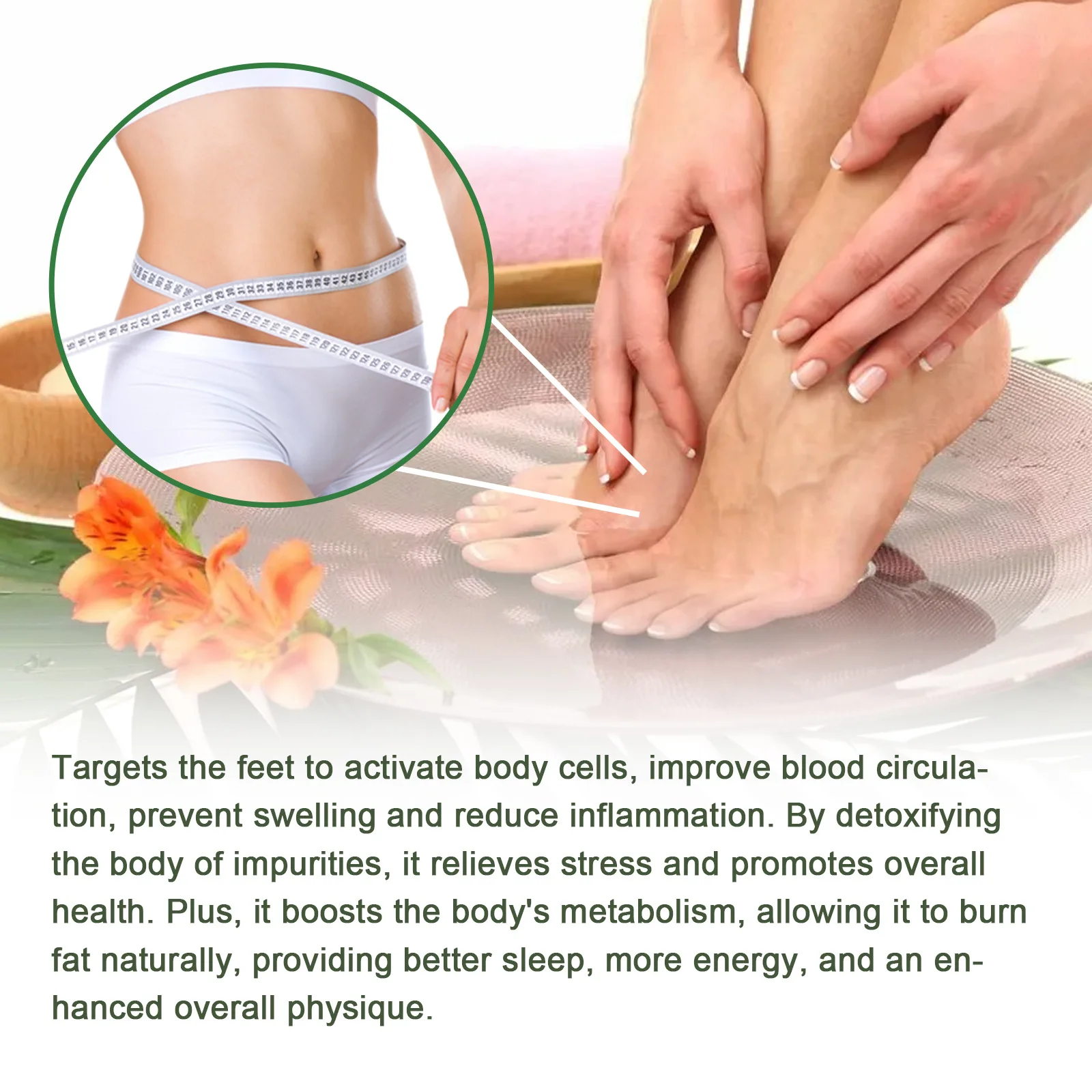 Таблетки для Детокс-бани ног средство очистки организма и токсинов улучшение