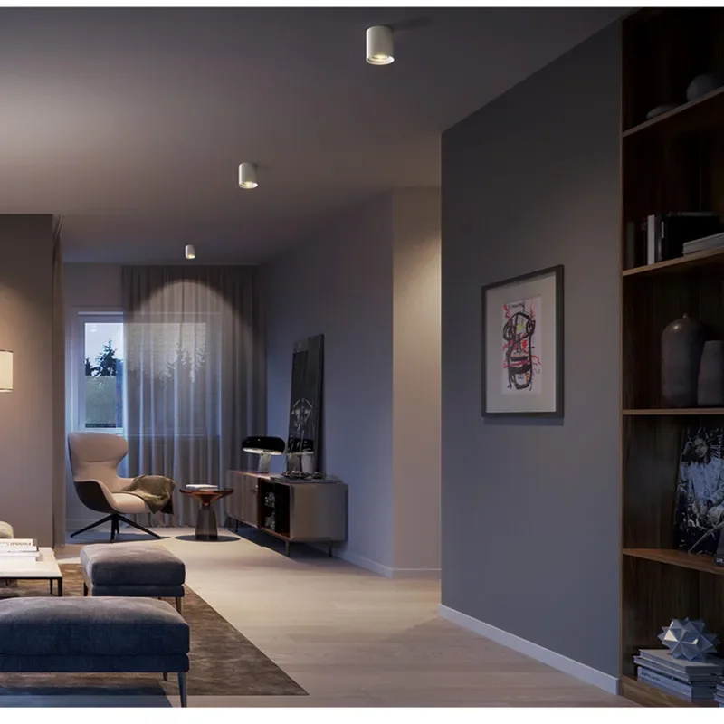 Высококачественный вращающийся светодиодный потолочный светильник COB для