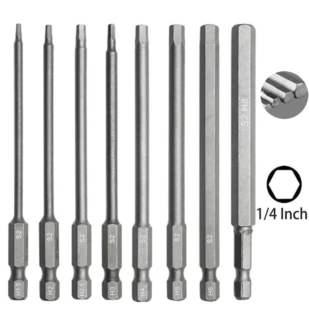 Стальной сплав набор бит 1/4 дюйма 8 шт.