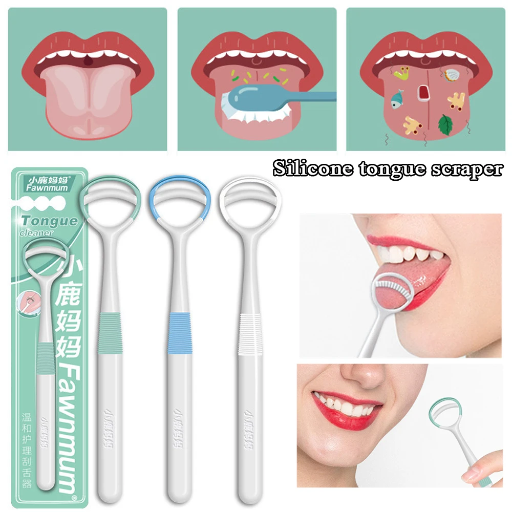 New Professional Tongue Cleaner Deep Oral Cleaning Tool Reusable Scraper Of The Tongue Oral Hygienic Care Tool Accessories