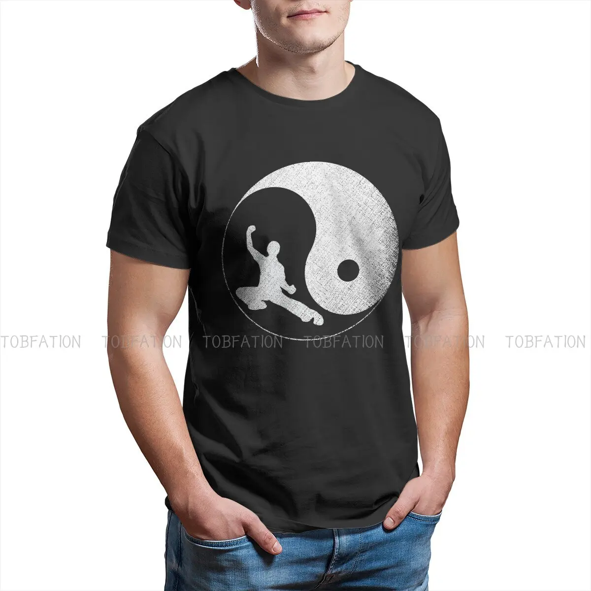

Balance Newest TShirts Tai Chi Movement To Keep Fit Male Style Fabric Streetwear T Shirt O Neck Big Size