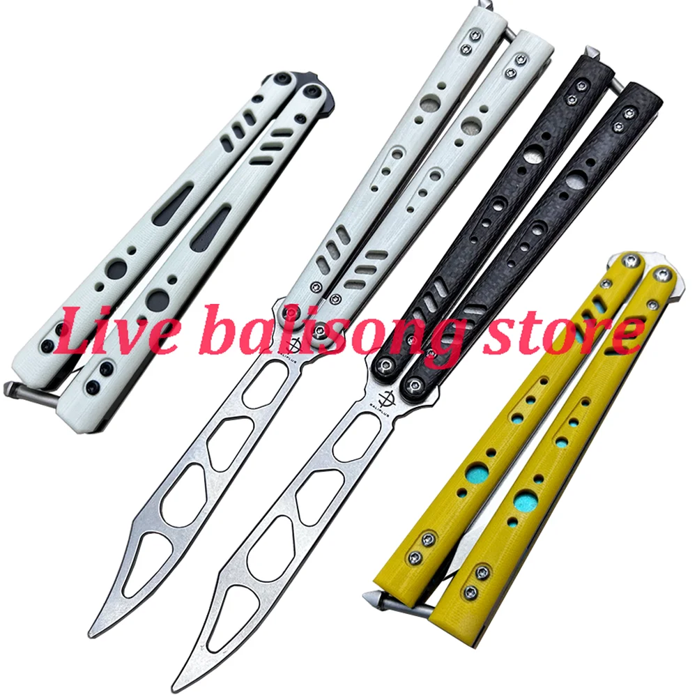 Baliplus Rep Clone BRS Replicant Live Balisong нож для тренера D2 Blade G10, система втулок с титановой ручкой, безопасный для повседневного использования