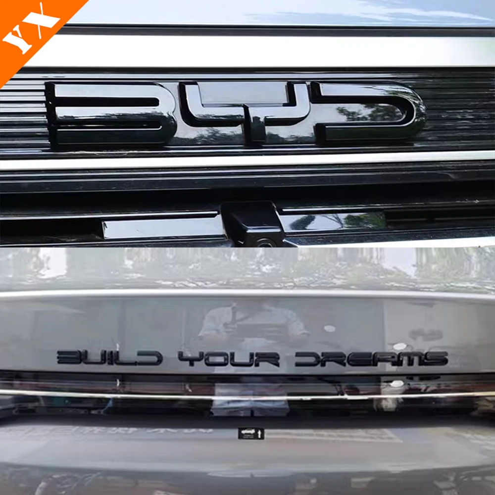 

Для BYD Destroyer 05 2024 2025 аксессуары карбоновый полный пакет значок автомобиля логотип наклейка крышка передний логотип задняя крышка с буквенным принтом гарнир