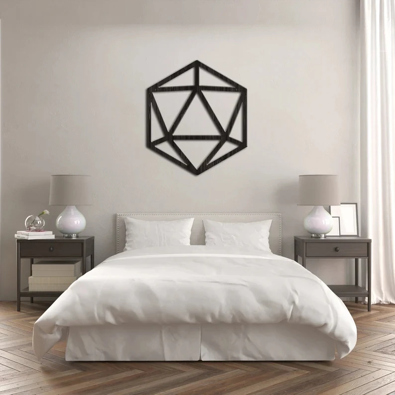 

RPG wall art,dungeons and dragons wall art,D20 wall decor,Dice wall art,Dice wall decor,Wooden dice,Bedroom Living Room Sign